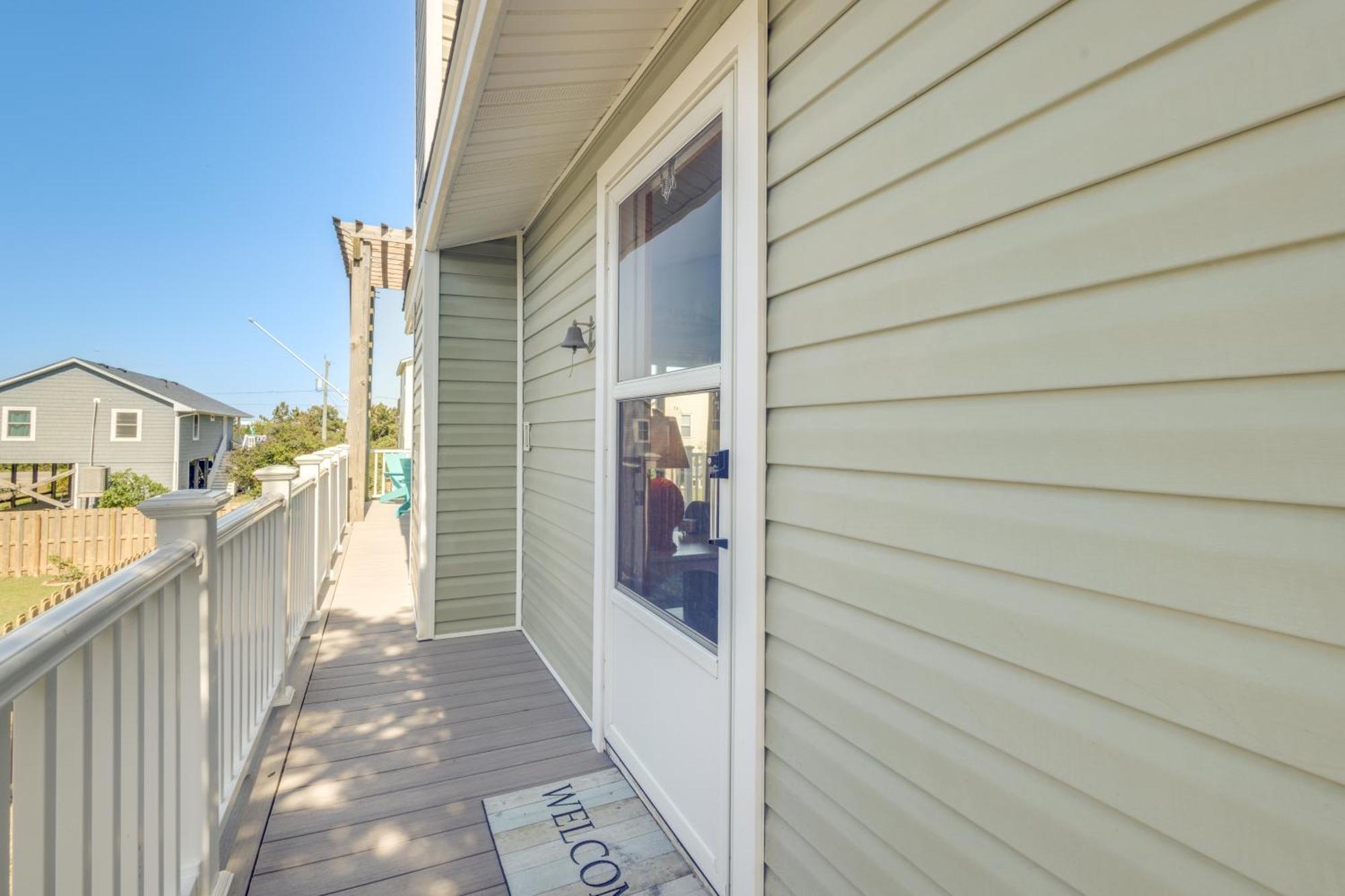 Coastal Home With Deck And Outdoor Shower キルデビルヒルズ エクステリア 写真