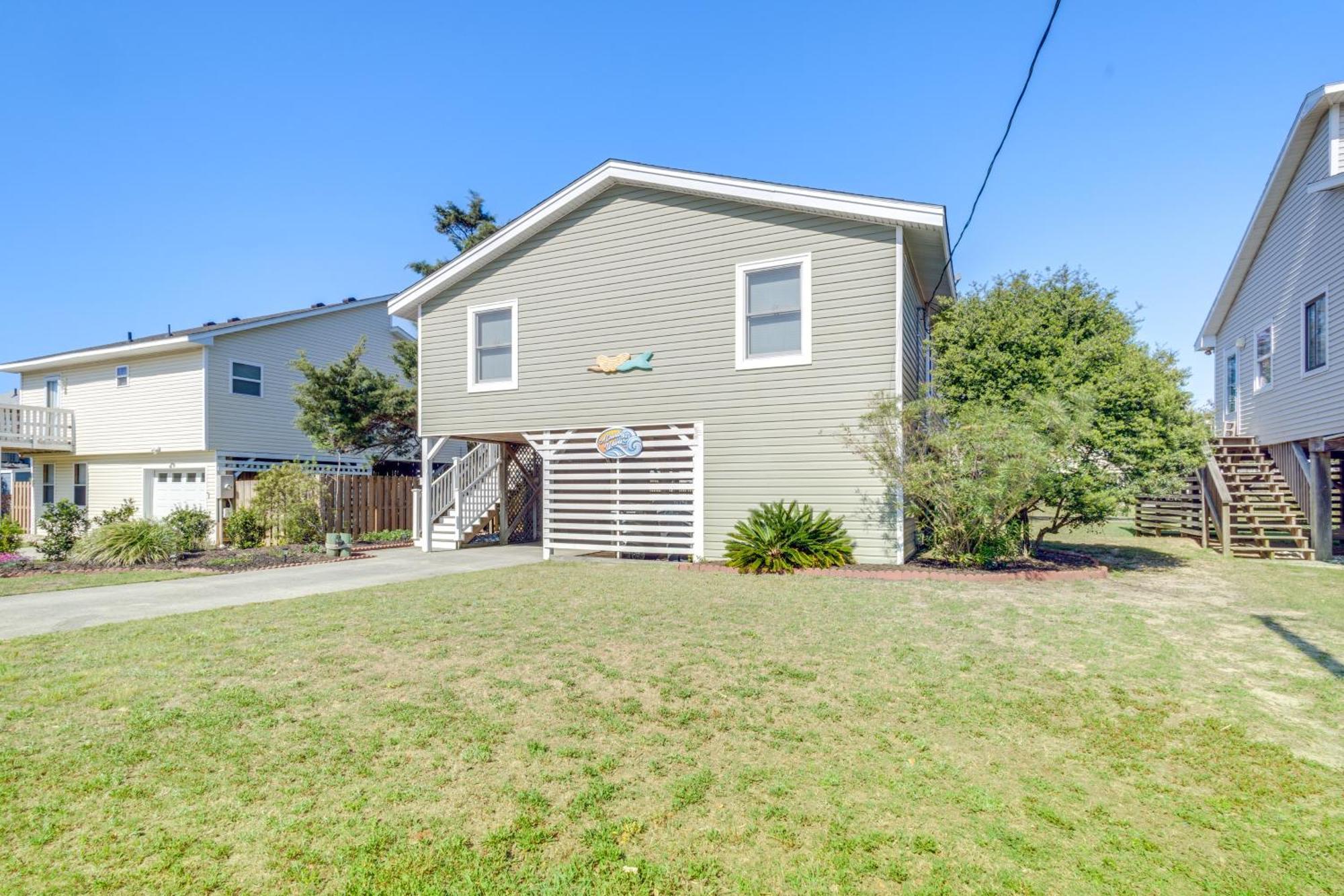 Coastal Home With Deck And Outdoor Shower キルデビルヒルズ エクステリア 写真
